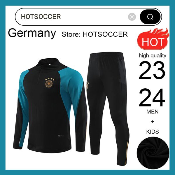 2023-2024 Deutschland-Trainingsanzug-Fußballtrikot KROOS GNABRY WERNER DRAXLER REUS MULLER GOTZE Fußballtrikot 23 24 Deutschland-Weltmeisterschafts-Trainingsanzug-Cup Herren-Kinderset-Sportbekleidung