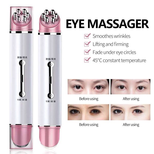 LADOORTSEN Electric Eye Massager Eye Beauty Strumento LED Rimuove i cerchi scuri, anti -ruga e antiaging