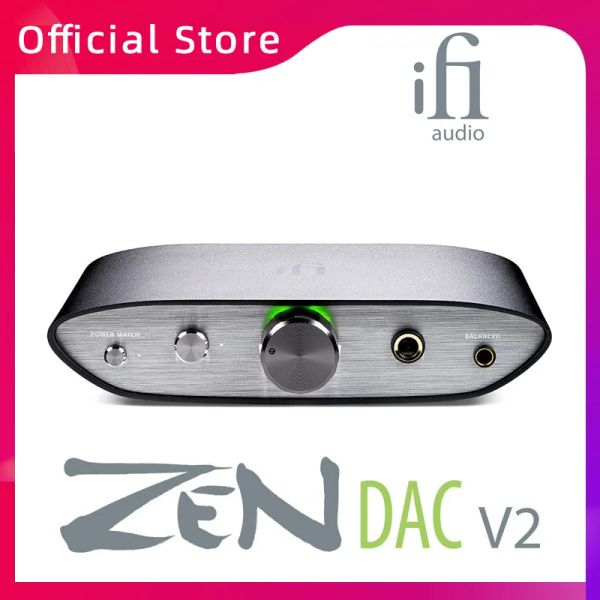 Fones de ouvido ifi zen dac v2 desktop balanced decodificador USB fone de ouvido amplificador USB 3.0 rca pc hifi música de áudio profissional tudo em um hine