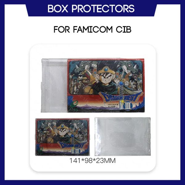 Cases Box Protector für Famicom für Nintendo-Spiele CIB Maßgeschneiderte transparente Kunststoffhülle