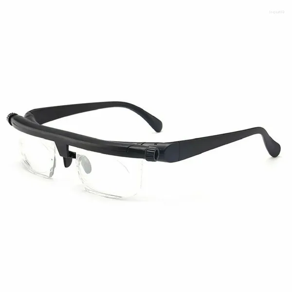 Óculos de sol quadros de força ajustável lente óculos foco variável distância zoom óculos faixa de dioptria -6.0 a 3.0 homens mulheres unissex