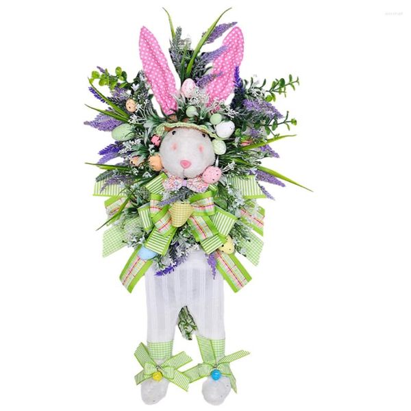 Dekorative Blumen Ostern Dekoration Kranz 30x60cm Happy Stoff Cartoon Form Ornamente Home Party Dekor