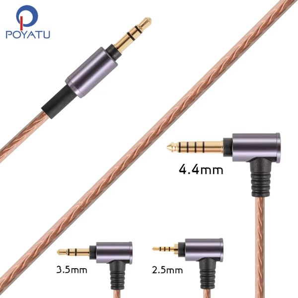 Acessórios 3.5mm 4.4mm/2.5mm cabo de fone de ouvido balanceado mdr1am2 para sony mdr1am2 mdr 1am2 fones de ouvido substituição cabo de áudio