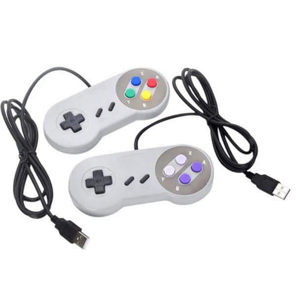 Геймпады USB-контроллер Игровой джойстик Контроллер геймпада для Nintendo SNES Геймпад для ПК с ОС Windows Для MAC Джойстик управления компьютером