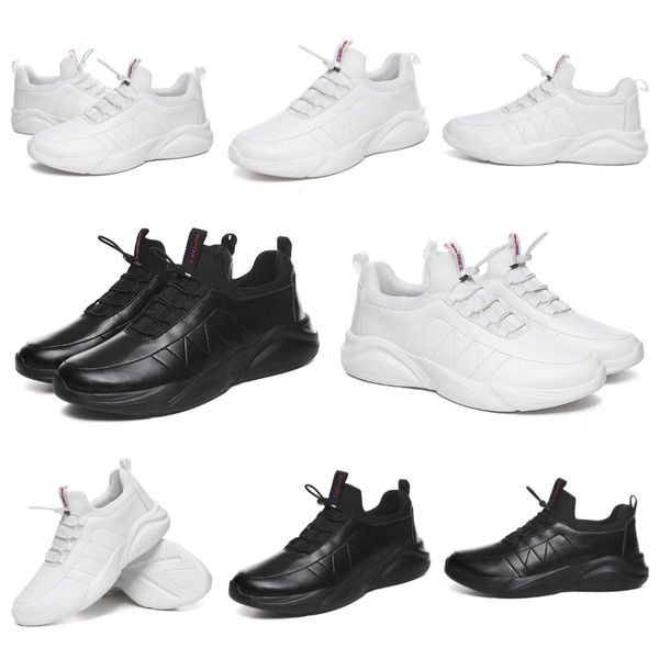 2024 Hochwertige Laufschuhe für Männer Frauen dreifach schwarz weiße Leder -Plattform Sport Sneakers Herren Trainer hausgemachte Marke in China hergestellt