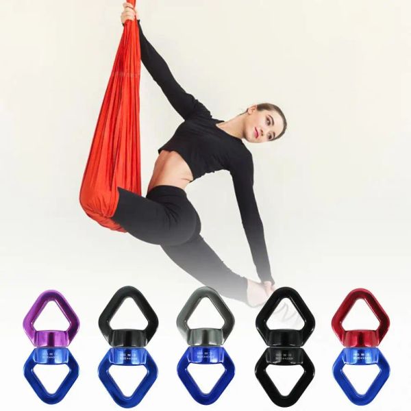 Zubehör 30KN Outdoor-Kletterkarabiner 8-förmiger Verbindungs-Rotationsring Seilwirbel Universalrad befestigtes Kletter-Yoga-Zubehör