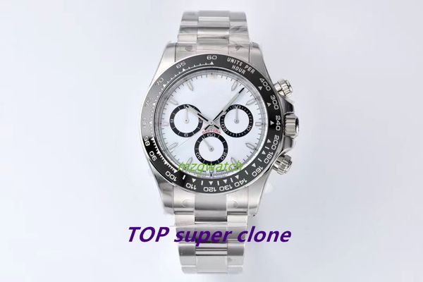 top 2024 clean 126500 Orologio con funzione di cronometraggio Movimento meccanico cal.4131 Diametro 40 mm Nastro in acciaio inossidabile 904L Vetro in cristallo zaffiro Impermeabile super luminoso