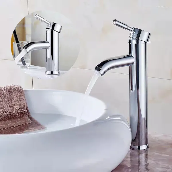 Rubinetti per lavandino del bagno e rubinetto per lavabo freddo Lavaggio sopra il miscelatore di accessori hardware da banco