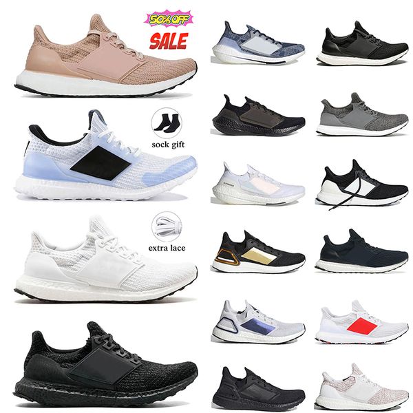 2024 Top OG 19 Ultra Boost 4.0 Sapatos Ao Ar Livre Moda Panda Triplo Branco Ouro Dash Cinza DNA Crew Marinha Mens Mulheres Plataforma Esportes Running Trainers Sapatilhas 36-46