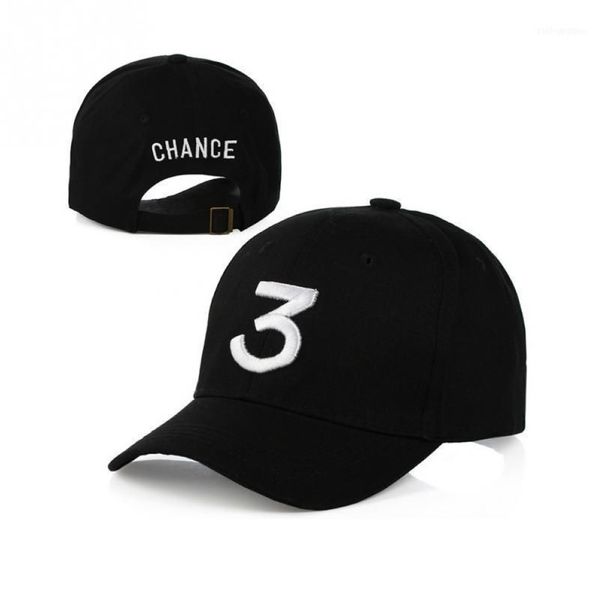 Cappellini da baseball Whole-Chance 3 Rapper Berretto da baseball Lettera Ricamo Snapback Uomo Donna Cappello Hip Hop Street Fashion Gothic Gorro11234A