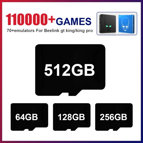 Giocatori di carte da gioco utilizzate per S922X Beelink GT King/King Pro Console di gioco per SS/PSP/PS1/NDS/N64/DC/MAME/NES 70 + emulatori con 110000 + giochi