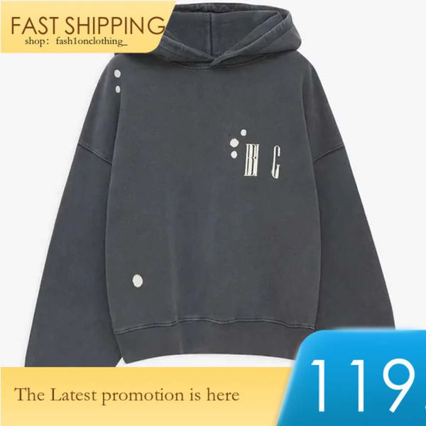 Anines Bing Hoody Mulheres Fleece Moletom Nicho Clássico Eagle Print Hem Desgastado Designer Suéter Pulôver Hoodie Tops Hoodies Qualidade Annie Bing Hoodie Mulheres 723 954