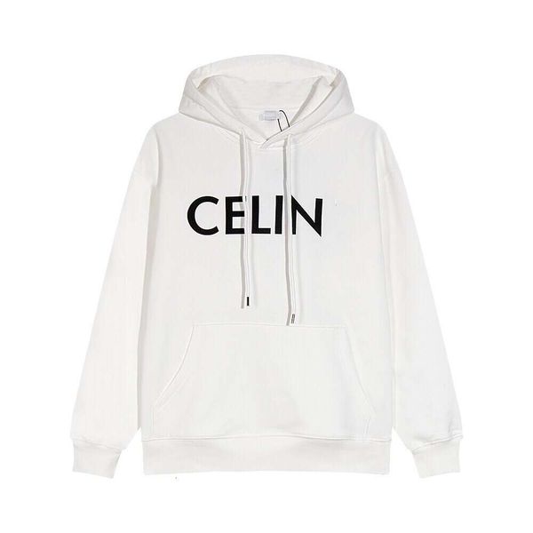 Celinnes Designer Hoodie Lüks Moda Kadınlar İçin Kadın Hoodies Sweatshirt Triomphe Mektup Kapşonlu Ağır Hoodie Erkekler ve Kadın Atalar Bar