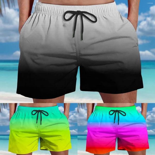 Calças masculinas elegantes e confortáveis ​​mens nadam shorts grandes shorts de banho altos para homens sensual