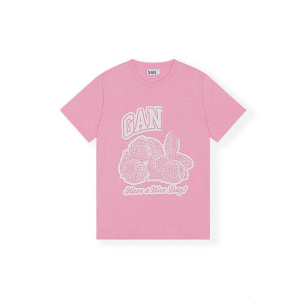2024 Sommer Gann New Fruit Series Briefdruck T-Shirt Kurzarm Designer Damen Kurzarm Casual Top Klassisches Pullovershirt QLGO