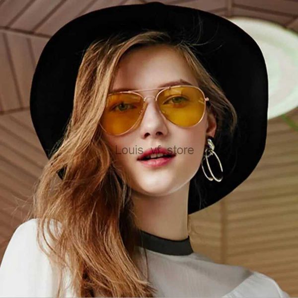 Óculos de sol MAYTEN Anti-reflexo Polarizador Óculos de Sol Cobre Motoristas de Carro Óculos de Visão Noturna Amarelo Óculos de Sol Homens Visão Noturna Pilot Eyewear H24223