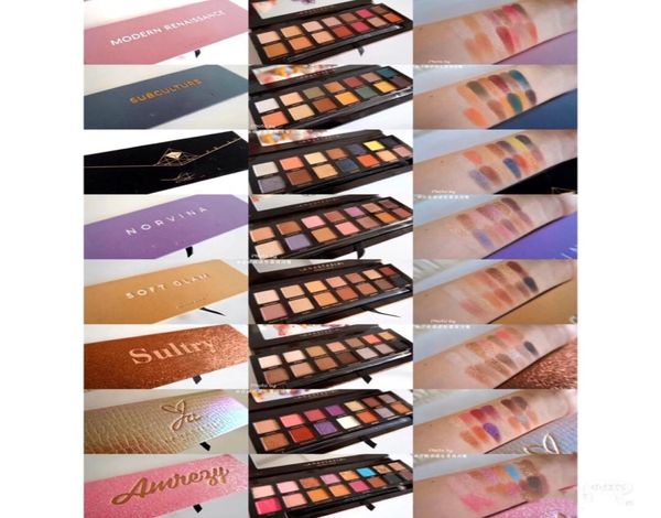 S anasta Beverly Hills Riviera Boğucu Norvina Modern Rönesans Prizma Yumuşak Glam Mat Su Geçirmez Makyaj 14 Renk Göz Farı P6610980