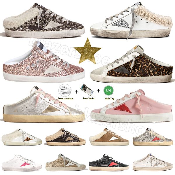 Golden Goose Super-Star Sabot GGDB sneakers Ball-Star shoes Damen Hausschuhe Goldstar Sabots Designer Dias Luxusmarke goldene Gans Sneakers Herren  【code ：L】