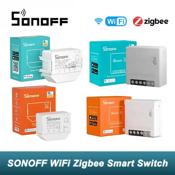 Controllo SONOFF Wifi Zigbee MINIR2 / DUAL R3 / ZBMINI Mini Smart Switch fai da te EWeLink APP Controllo Controllo vocale tramite Alexa Google Home