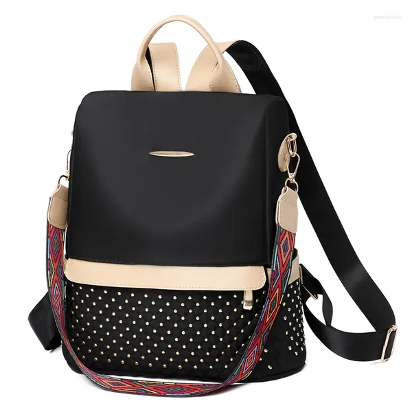 Borse da scuola Design antifurto Zaino da donna Stile preppy Shopping sicuro Elegante borsa Oxford Mochila Feminina