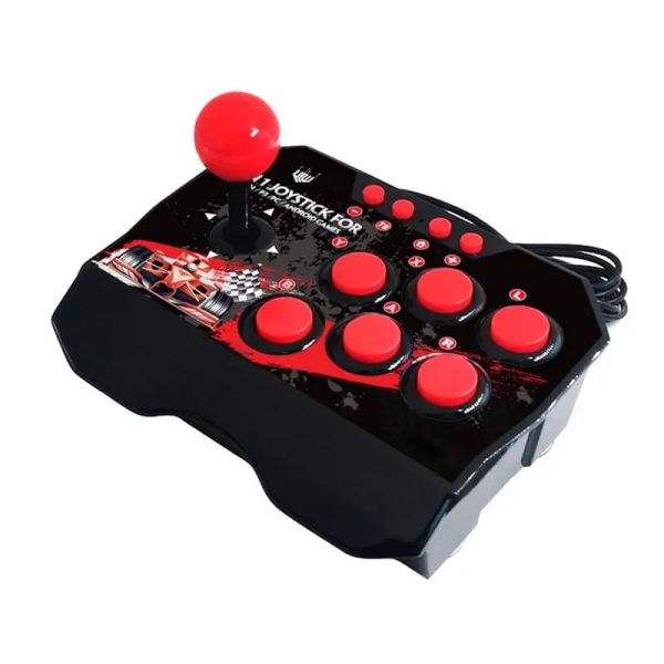 Joysticks Arcade Joystick Video Game Fight Stick Arcade Console Rocker Fighting Controller Adequado para usuários de PS3/PC/Android TV