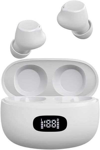 Kabellose Ohrhörer, Bluetooth-Kopfhörer, TWS-Ohrhörer, In-Ear-Ohrhörer, integriertes Mikrofon-Headset, Premium-Sound mit tiefen Bässen für Workout, Gaming, Sport, Arbeit, Laufen, Fitnessstudio