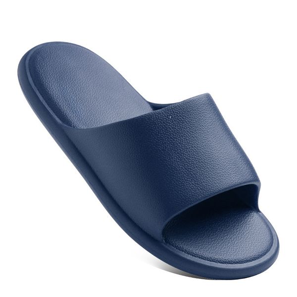 Pantofole piatte in gomma per sandali da piscina da bagno per donna da donna 2024 Scarpe moda blu