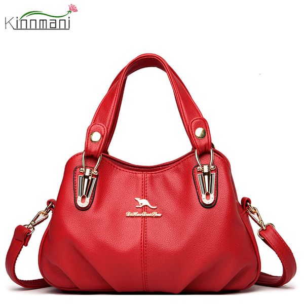 Mulheres de alta qualidade couro do plutônio simples bolsa 2021 senhoras grande capacidade casual elegante único ombro retro diagonal bolsas