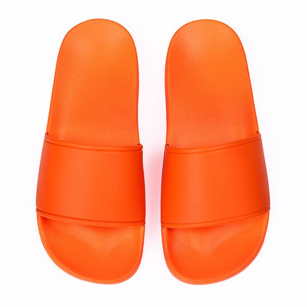 Summer sandals and slippers for men and womens plastic home use flat soft casual sandal shoes mules indoor orange