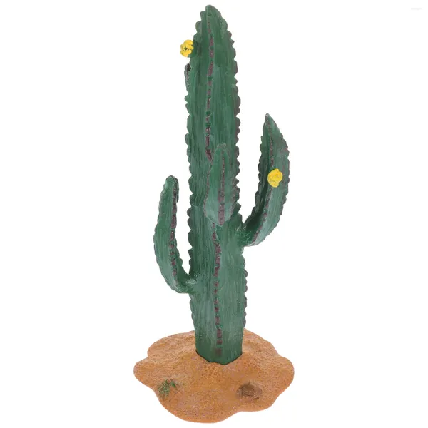 Decorazioni da giardino Modello di cactus Decori artigianali Ornamento artificiale Decorazione auto simulata Pianta domestica Statua Ufficio