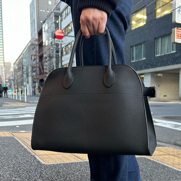 The Row Margaux 17 Mirror Quality Дизайнерские сумки-тоут Кожаные сумки через плечо Lage Плечо Женские и мужские замшевые сумки для путешествий на выходные