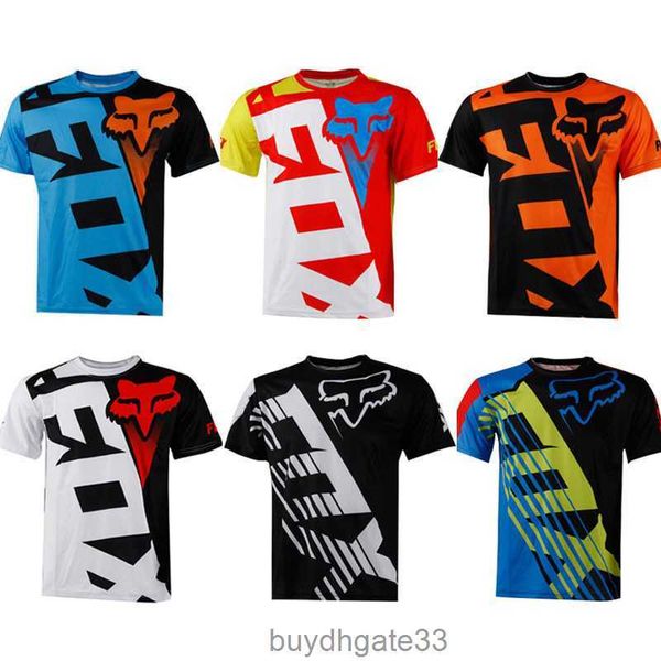 8iup Erkek Tişörtleri Cross Country T-Shirt Hızlı Kurutma Giysileri Fox Falling Bisiklet Bisiklet Kısa Kollu Güneş Koruma Erkekleri