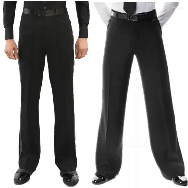 Stage Wear 2024 Arrivo Uomo Jazz/Pantaloni da ballo latino Pantaloni Neri Mens Ballroom Practice/Performance 2 Stili