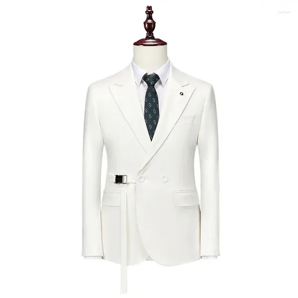 Ternos masculinos de alta qualidade 6xl blazer estilo britânico premium simples elegante moda negócios casual festa cavalheiro formal jaqueta equipada