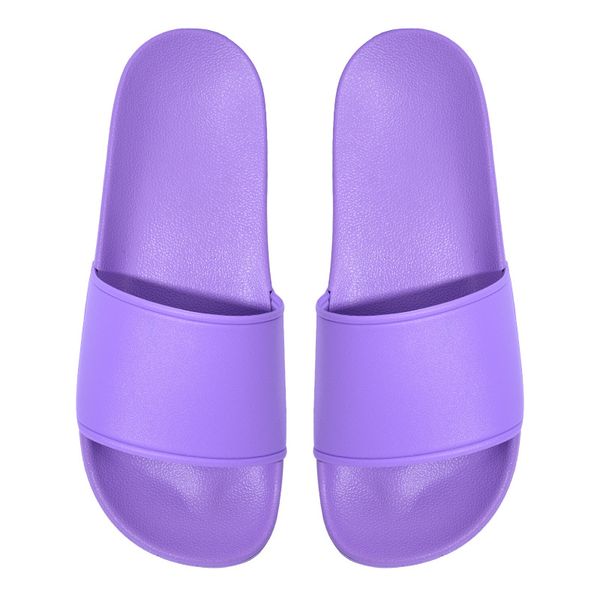 Summer sandals and slippers for men and womens plastic home use flat soft casual sandal shoes purple