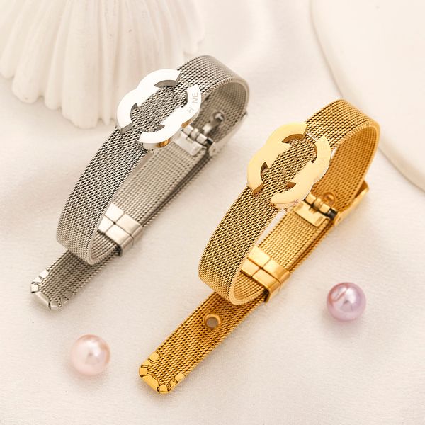 18K vergoldet Luxus Mode Brief Designer Frauen Armreif Männer Armbänder Marke Brief Schmuck Zubehör Hohe Qualität Jahrestag Geschenk 18Style