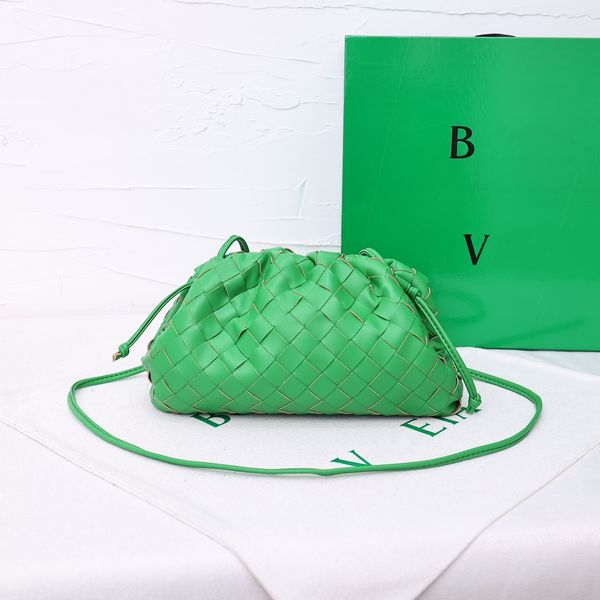Luxurys Handtaschen 10a hochwertige Designer-Umhängetasche für Damen, Clutch-Tragetasche, Gold gewebt, Mini-Beutel, Herren-Silbergewebe, Wolke, sogar Schlinge, Make-up, modische Umhängetasche