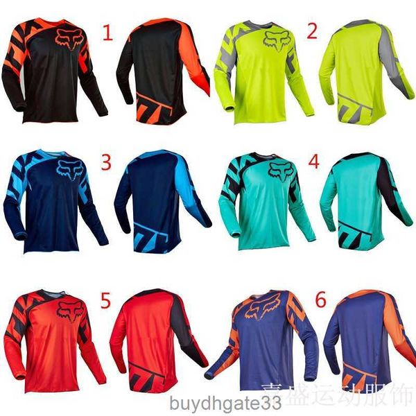 Su2y camisetas masculinas venda quente raposa manga comprida terno de corrida mountain bike fora de estrada camisa tld downhill ciclismo verão secagem rápida camiseta