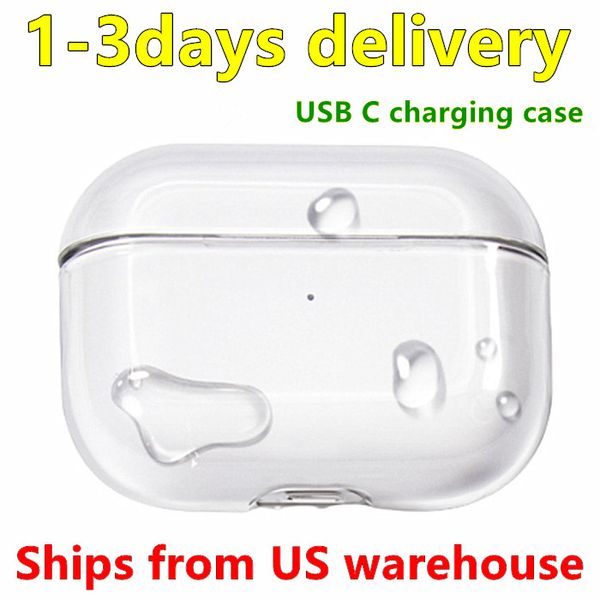 USB C AirPods Pro 2 Hava Pods için Şarj 3 Maksimum Kulaklık Airpod Bluetooth kulaklık aksesuarları katı silikon sevimli koruyucu kapak Apple kablosuz şarj çantası