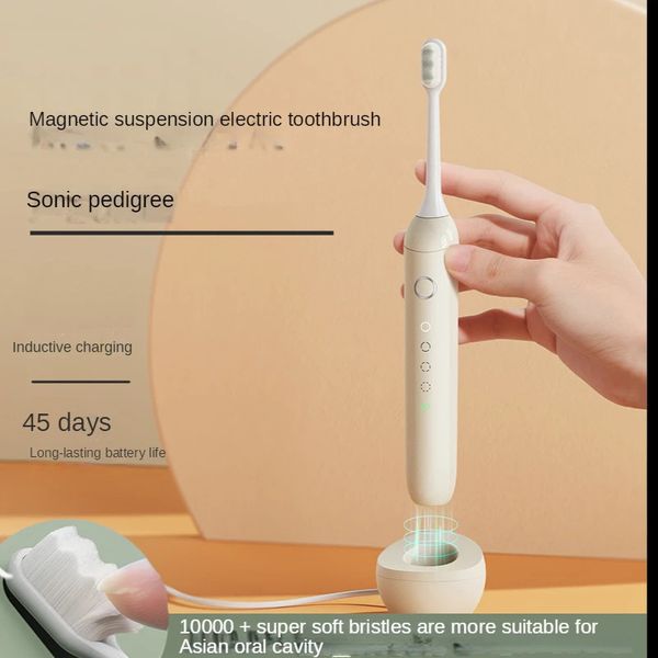 Sonic escova de dentes elétrica para adultos recarregável suporte de carregamento sem fio oral caso viagem ultra sônica cerdas macias presente perfeito 240220