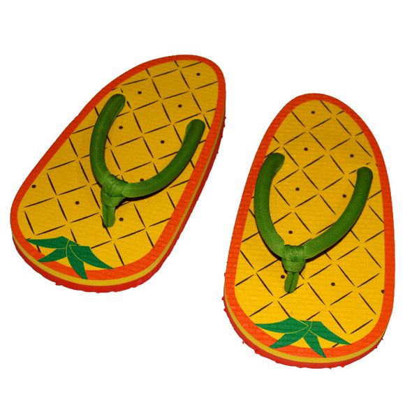Pantofola da frutta estiva Cartoon Cute Home Candy Series Fondo piatto Pantofole da cartone animato con ananas