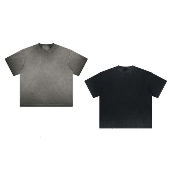 Luxuriöses Designer-T-Shirt von KanyeS im klassischen Frühlings- und Sommeralter mit gerolltem Rand, übergroßes Kurzarm-T-Shirt für Männer und Frauen