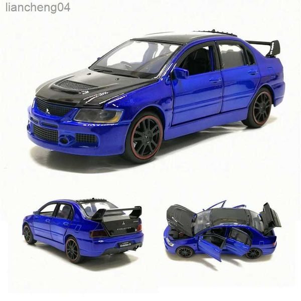 Druckguss-Modellautos 1/32 Lancer EVO IX 9 RHD Druckguss-Modellauto Spielzeug für Kinder Geschenke Kostenloser Versand