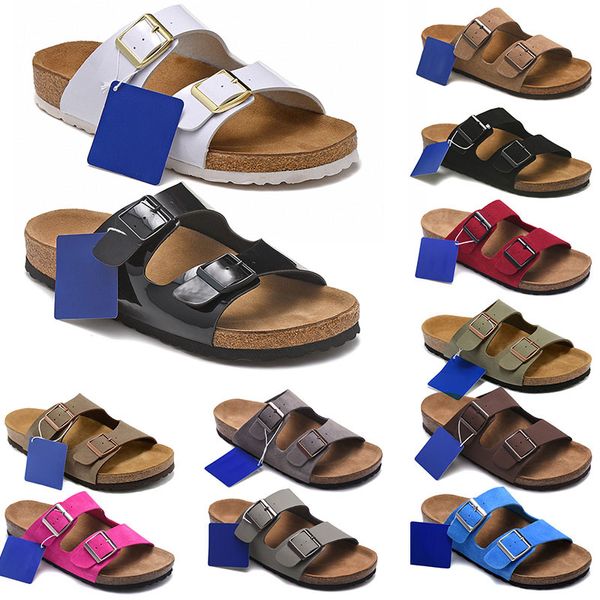 birkinstocks birkenstok birkenstock birkenstocks clogs sandals slippers 【code ：L】 Büyük boy 45 tasarımcı birkinstocks platform bostonlar tıkanık flop flop deri slaytlar toka