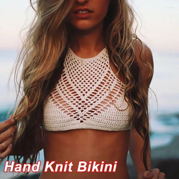 BHs Sets 2024 Sommer Strand Urlaub Trend Sexy Hand Haken Schwarz und Weiß Klassischer Bikini Badeanzug