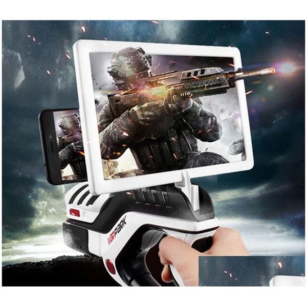 Modelo de construção kits ar arma brinquedo panorama gatling 4d corpo sensação geração falso acessório para armas tático ps5 jogos natal dr dhvb0