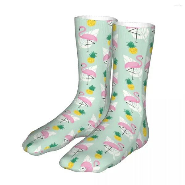 Herrensocken Lustige Ananas Flamingo Damen 2024 Herren Süße Frucht Sportsocken