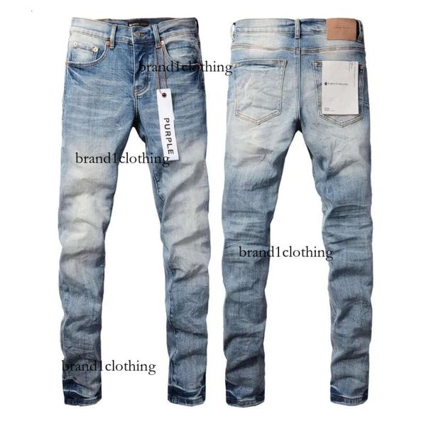 Herrenjeans Marke Lila Mann Schwarz High Street Farbe Graffiti Muster Beschädigt Zerrissene Röhrenhose Denimhose A2