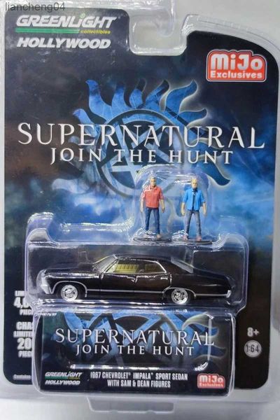 Modellautos aus Druckguss 1:64 Supernatural 1967 Chevrolet Impala Sport Sedan Modellauto aus Druckguss-Metalllegierung, Spielzeug für Kinder, Geschenkkollektion