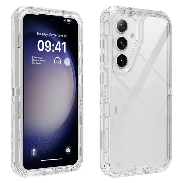 İPhone 15 Pro Max Clear Back Cover için Clip Kickstand Defender ile İPhone 14 7/8 Plus